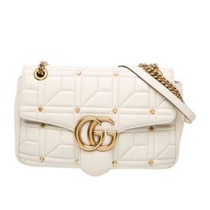 Gucci Marmont Studded Shoulder Bag